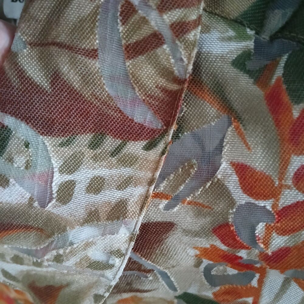 BonWorth Tropical Beachy Boho Lightweight Short Sleeve Top Medium Petite - Picture 6 of 9